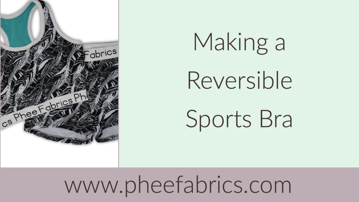 Making the Jalie Crop Top Sports Bra Reversible